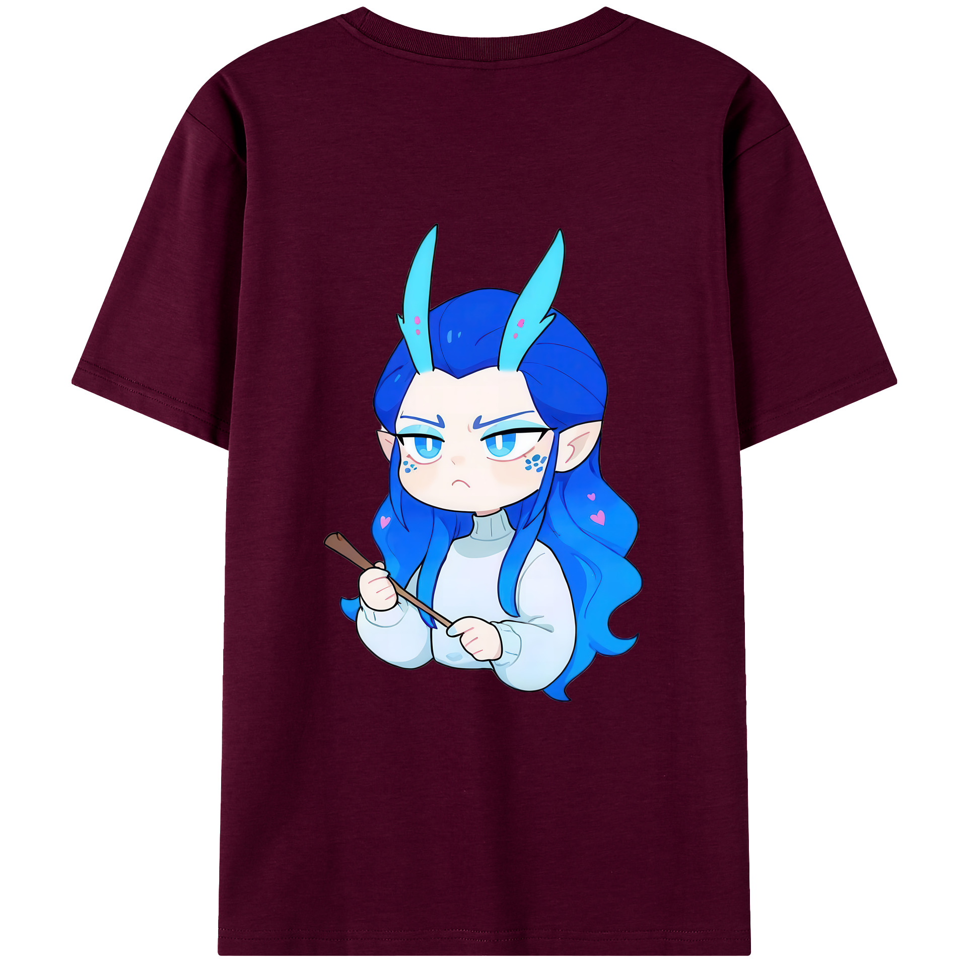 （画像用） Ne Zha 2 ナタ 魔童の大暴れ レディース半袖Tシャツ(バックプリント)